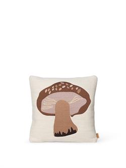 Forest broderet pude - Porcini svamp 40x40 cm fra Ferm Living